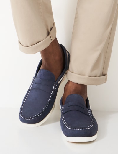 Leather Deck Shoes M S Collection M S
