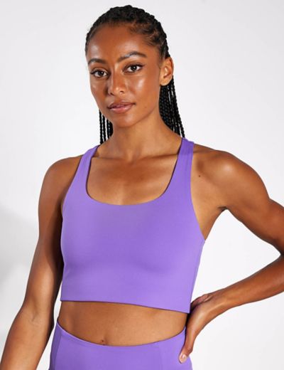 New Adidas Sports Bra Top, Ladies Womens - Gym Training Fitness Running -  Purple