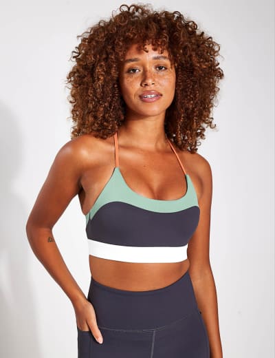 New M&S Goodmove High Impact Light Jade Sports Bra UK 32 34 36 38 A B C D  DD