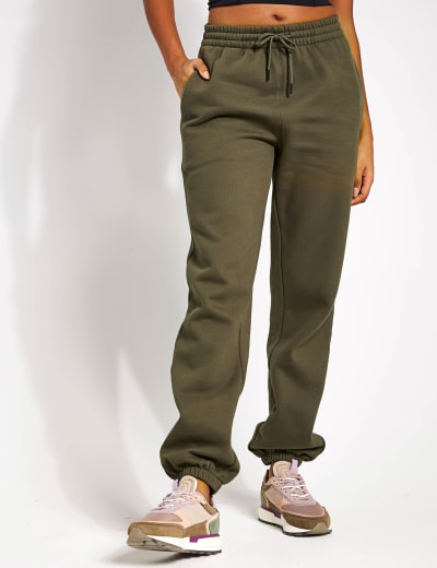 Cotton Rich Drawstring Cuffed Joggers