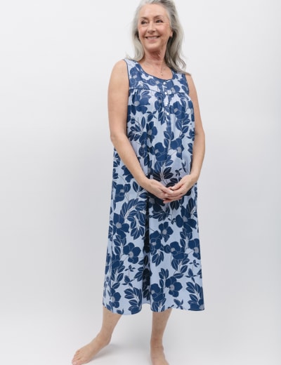 Cotton Modal Floral Nightdress Cyberjammies M S
