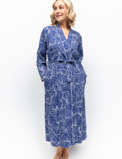 Ladies Mint Floral Dressing Gown – Forever England