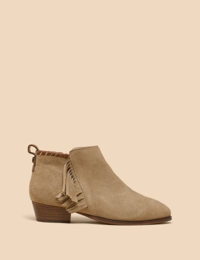 Clarks fringe boots online