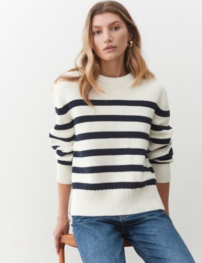 M&S Collection Cotton Rich Ribbed Collared Longline Jumper - ShopStyle  Sweaters
