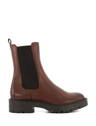 Chunky cleated heel chelsea boots online