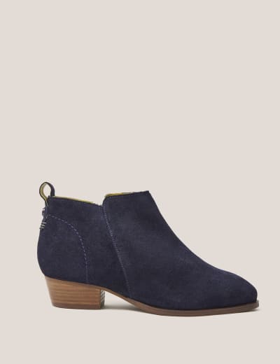 M&s navy ankle boots online