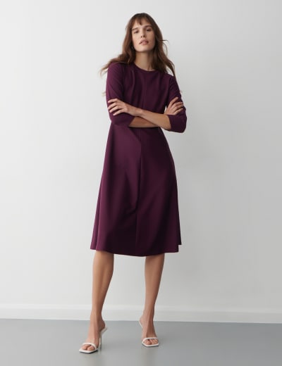 Ponte Midi Swing Dress Finery London M S
