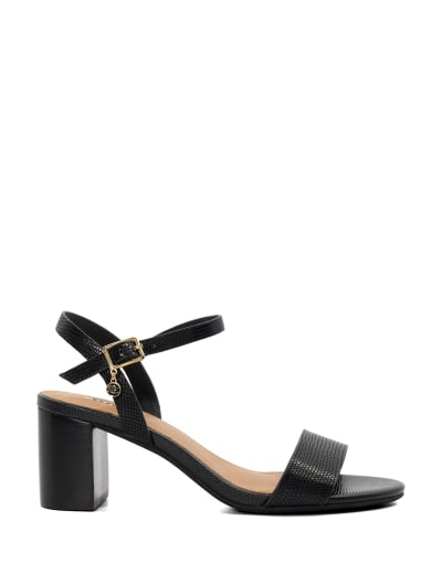 Leather Buckle Strappy Block Heel Sandals, M&S Collection