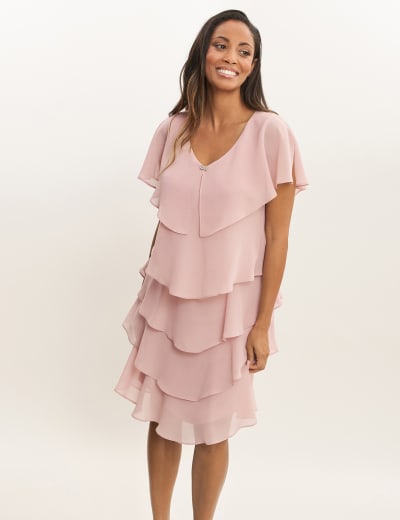 Sheer v neck dress online