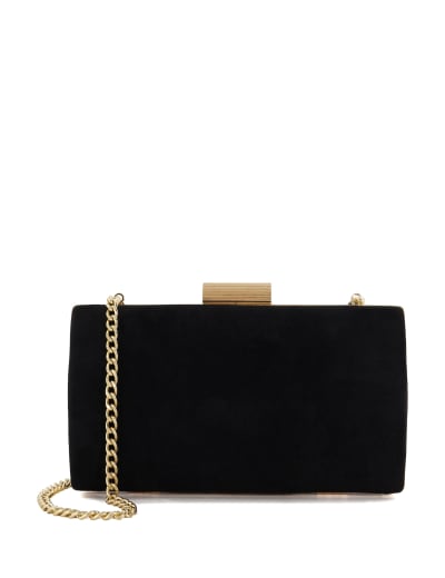 Cheap black purse with gold chain strap hot sale