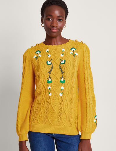 Lace detail clearance sweater