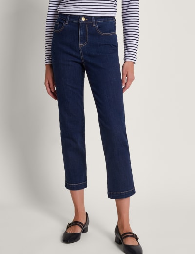 Lyocell Rich Straight Leg Jeans Per Una M S