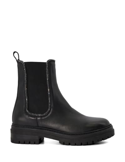 Soludos marfa cheap leather chelsea bootie