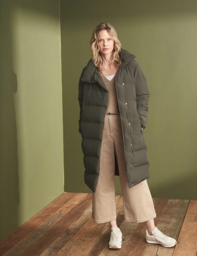 Long waterproof puffer coat new arrivals