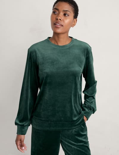 The great online velour sweatshirt