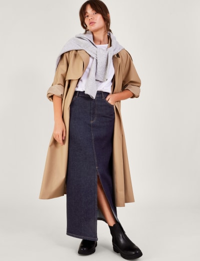 Denim Maxi Skirt M S Collection M S