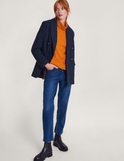Crew Neck Blouson Sleeve Cardigan French Connection M S
