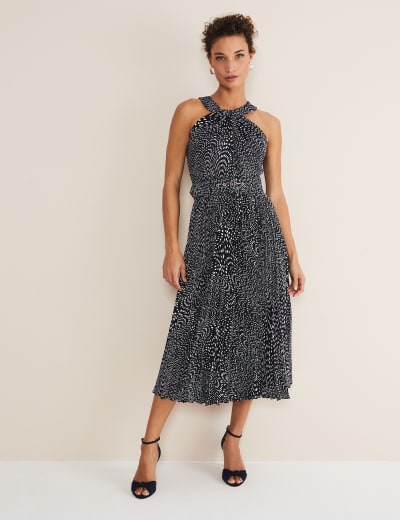 French connection leopard midi skirt hot sale