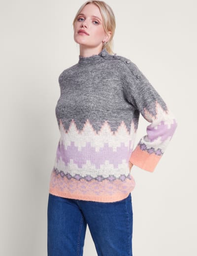 Cable Knit Roll Neck Longline Jumper M S Collection M S