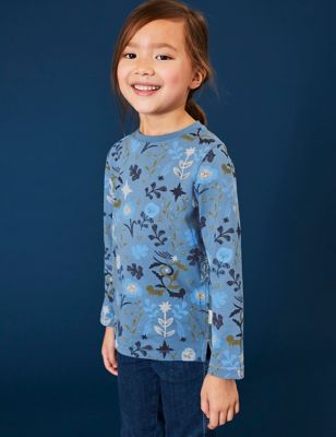 GIRLS LONG SLEEVE  TOP FROM MARKS AND SPENCER AGES 2 TO 6 YEARS BNWT 