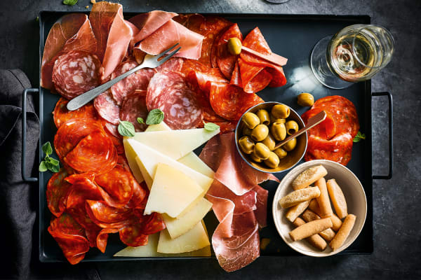 M&S Spanish Meats & Manchego Platter 