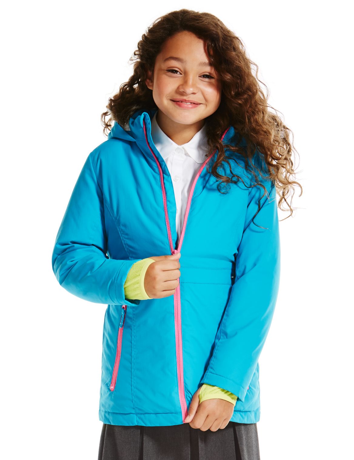 Thermal Snow Coat With Stormwearâ ¢ (5-14 Years) Blue Mix | Voonoodle
