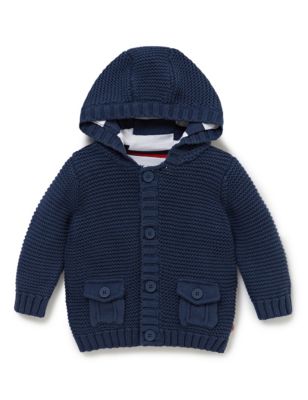 Baby Boy Cardigan & Jumpers | Knitted Cardigan for Baby Boys | M&S