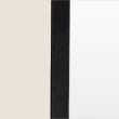 Madrid Large Curved Wall Mirror - black