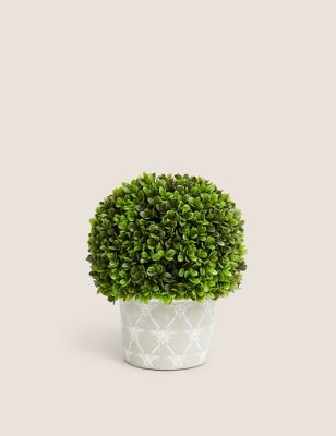 Artificial Topiary Ball in Pot