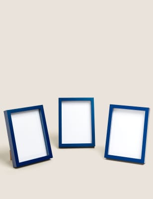 Set of 3 Wood Photo Frames 4x6 inch