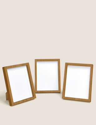Set of 3 Wood Photo Frames 5x7 inch