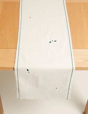 Pure Cotton Patterned Table Runner