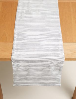 Pure Cotton Striped Table Runner