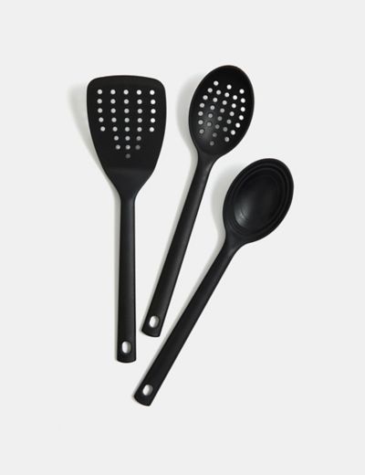 Hastings Home Kitchen Utensil and Gadget Set with Plastic Spatula and  Spoons - 6 pieces