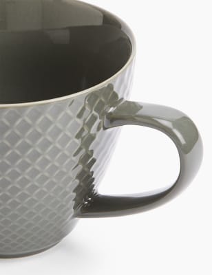 Textured Charcoal Mug