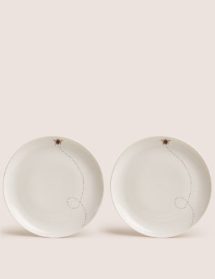 Set of 2 Bee Side Plates