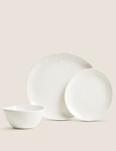 Buy Denby White Porcelain Arc 12 Piece Dinnerware Set from the Next UK  online shop