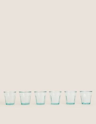 Set of 6 Recycled Glass Tumblers
