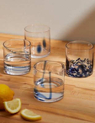 Set of 4 Patterned Tumblers