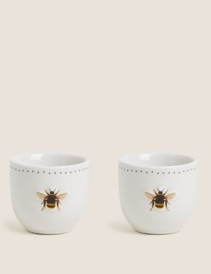 Set of 2 Bee Egg Cups