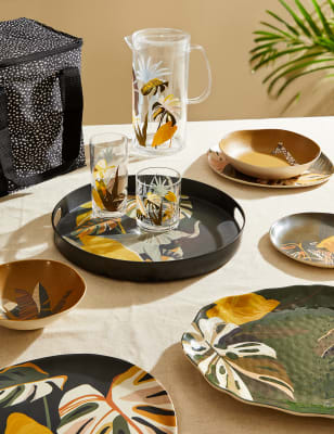Set of 4 Jungle Picnic Highballs