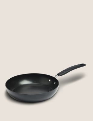Black Aluminium 28cm Large Non-Stick Frying Pan