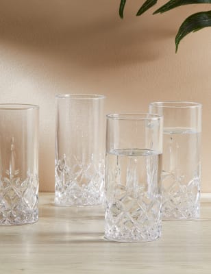 Set of 4 Charleston Highball Glasses