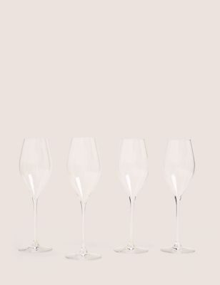 Set of 4 Grace Crystal Prosecco Glasses