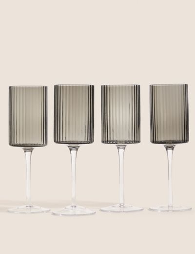 Set of 4 Maxim White Wine Glasses, M&S Collection