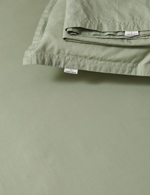 Washed Cotton Deep Fitted Sheet