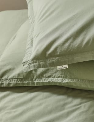 2 Pack Washed Cotton Square Pillowcases