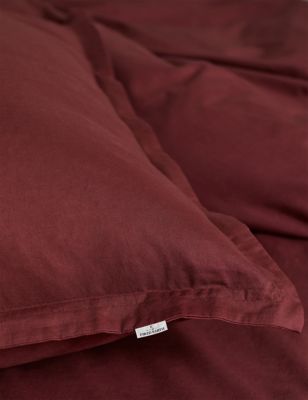 2 Pack Washed Cotton Square Pillowcases