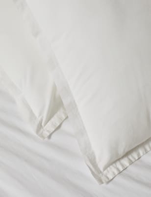 2 Pack Washed Cotton Square Pillowcases