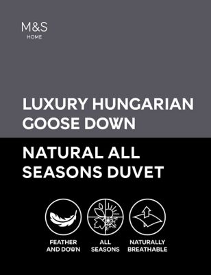 Hungarian Goose Down 13.5 Tog All Season Duvet